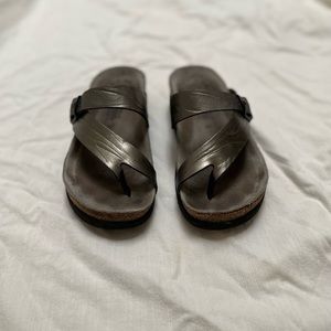 Mephisto Silver Metallic Helen Sandals